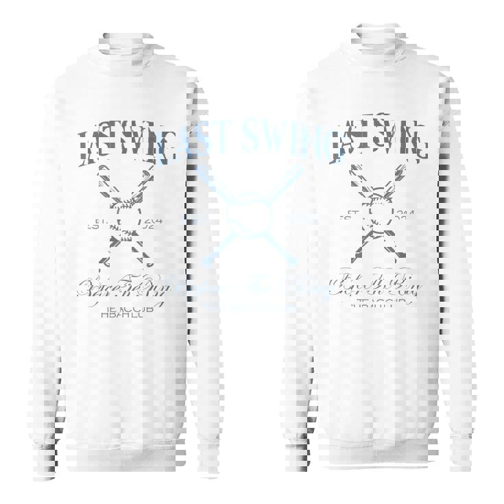 Last Swing Before The Ring Bachelorette Party Baseball Bride Sweatshirt