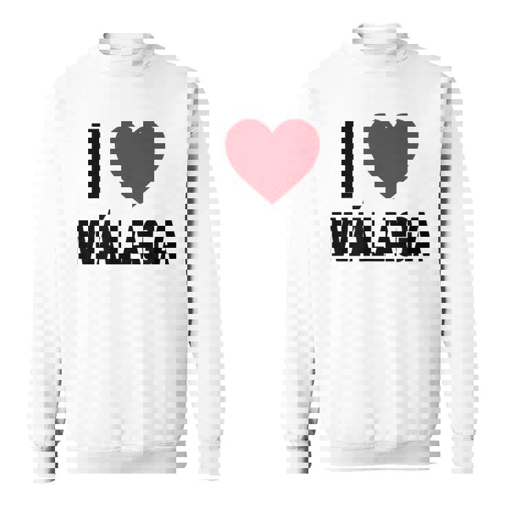 I Love Malaga Ciudad En España Con Red Love Heart Camisa de entrenamiento