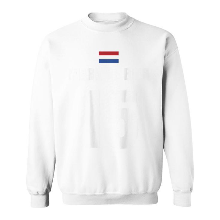 Mark De Bier Holland Niederlande Sauf Trikot Orange Sweatshirt