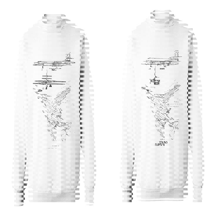 Militare Aircraft Tupolev Tu-160 Pilot T Usaf Felpa