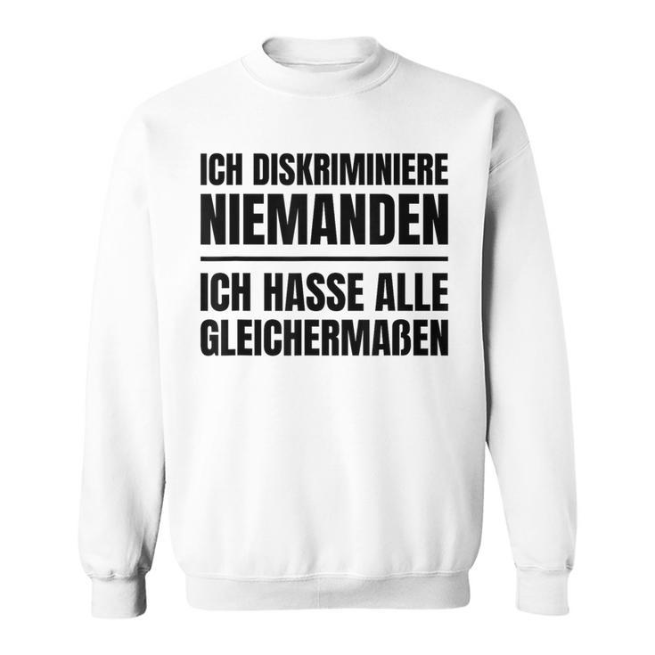 Misanthrop Menschenfeind Gray Sweatshirt