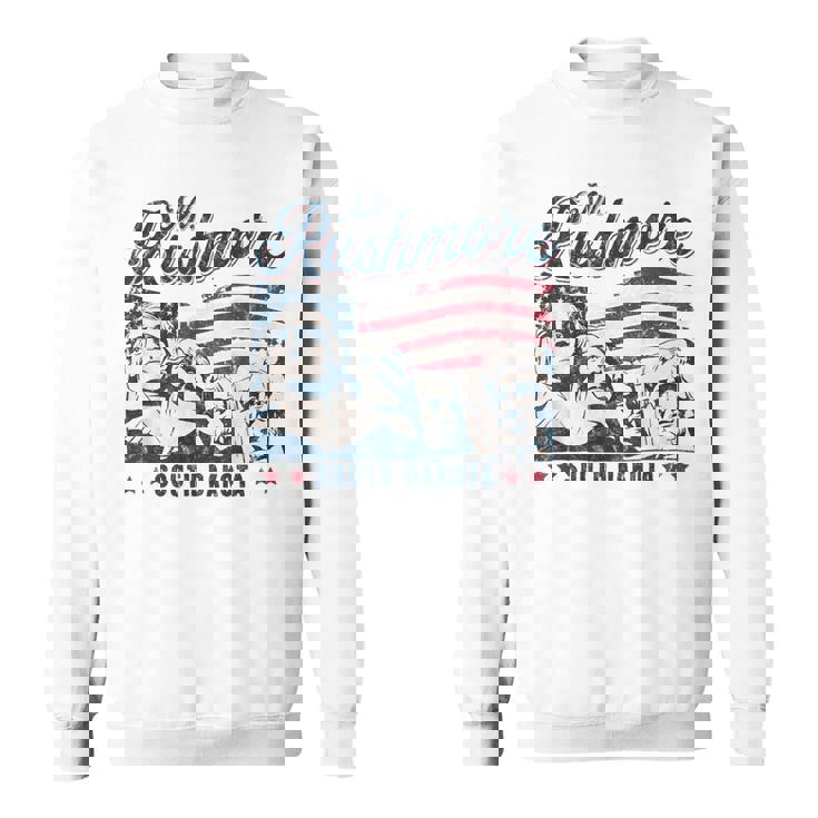 Mount Rushmore South Dakota Souvenir Usa Flag Mt Rushmore Sweatshirt