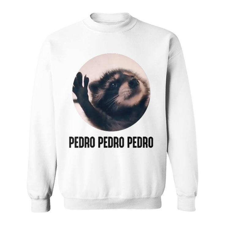 Pedro Pedro Raccoon X Meme Racoon Selfie Dance Sweatshirt