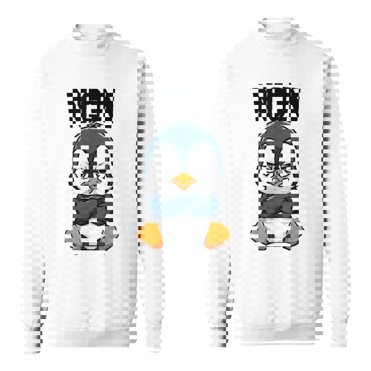 Pingouin Drole Non Humour Paresse Sommeil Flemme Sweater e