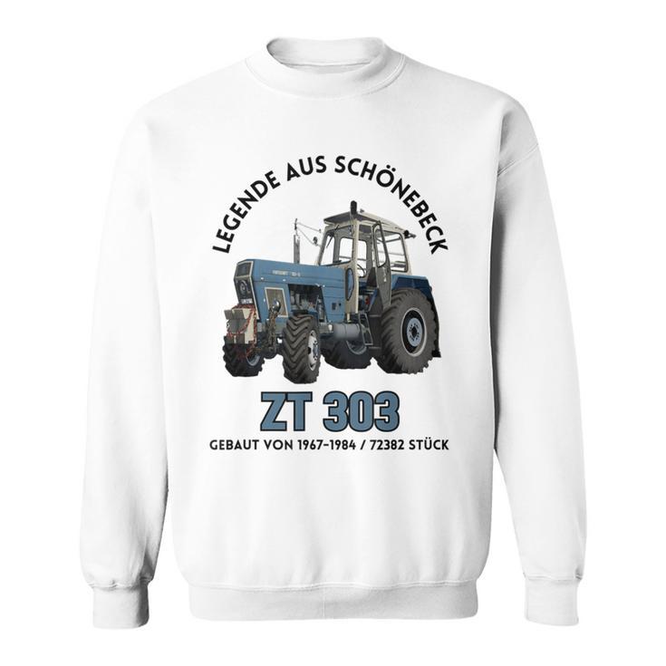 Progress Zt 303 Tractor Legend From Schönebeck Gray Sweatshirt