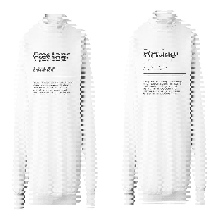 Project Manager Divertente Project Manager Scherzando Abbigliamento Testo Felpa