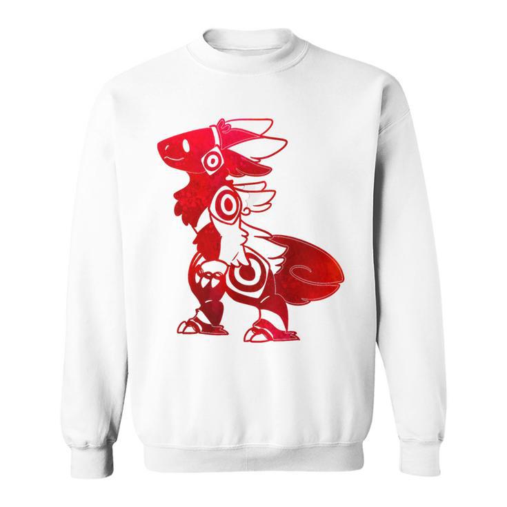 Protogen Fursuit Furry Red Krawattenfarbe Fursona Sweatshirt