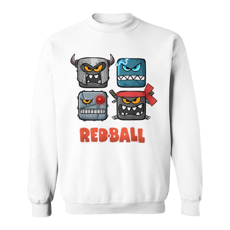 Red Ball 4 Die Schlechten Boxen Blue Sweatshirt