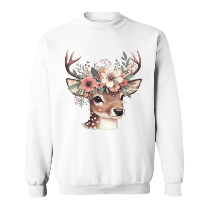 Reh Damen Reh Kostüm Kinder Carnival Reindeer Sweatshirt