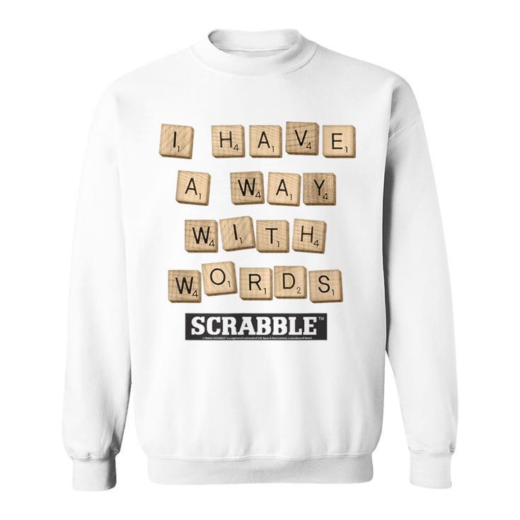 Scrabble Officiel Way Avec Mots Plusieurs Couleurs Sweater e | Cadeauxyz