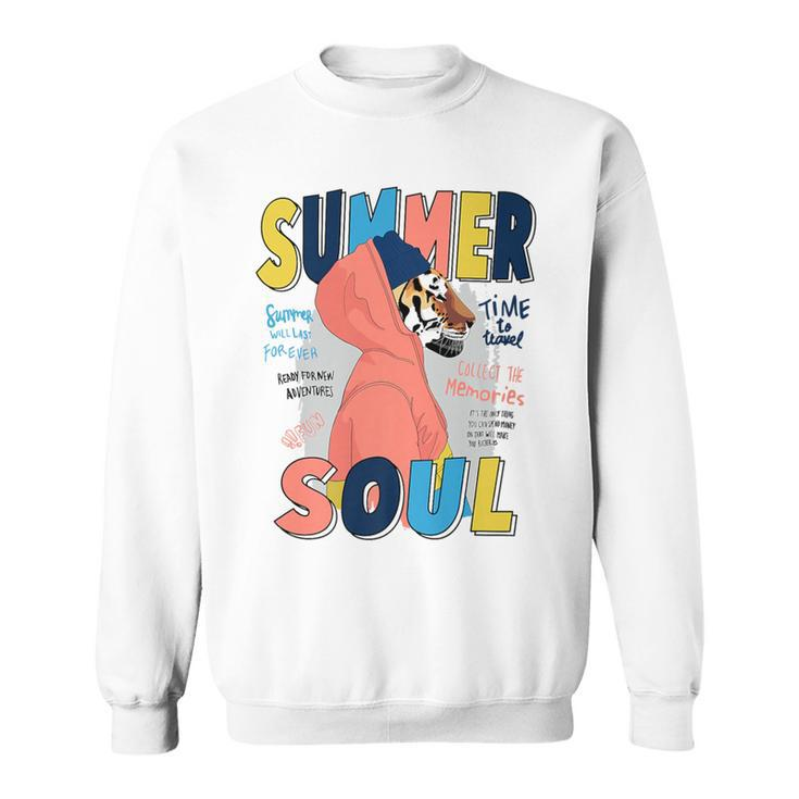 Summer Streetwear Urban Street Wear Tiger Aesthetic Soul Sweatshirt