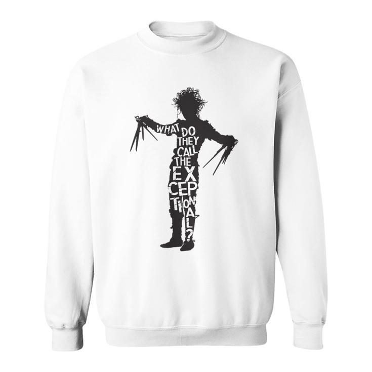 Tim Burton's Edward Scissorhands Movie Quote Sweatshirt