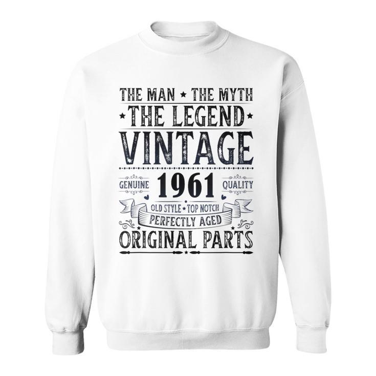 Vintage 1961 S Für Herren Retro 1961 Geburtstag Sweatshirt