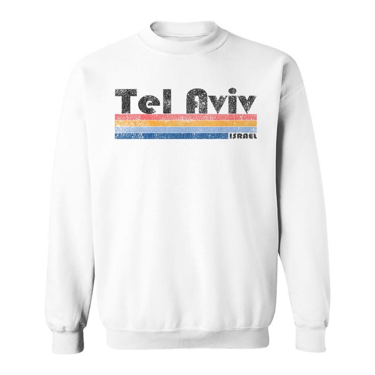 Vintage 1980S Style Tel Aviv Israel Gray Sweatshirt