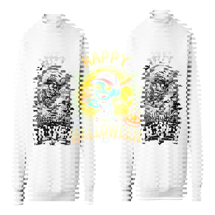 Vintage Halloween Zombie Baseball Skeleton Baseball Players Sweatshirt