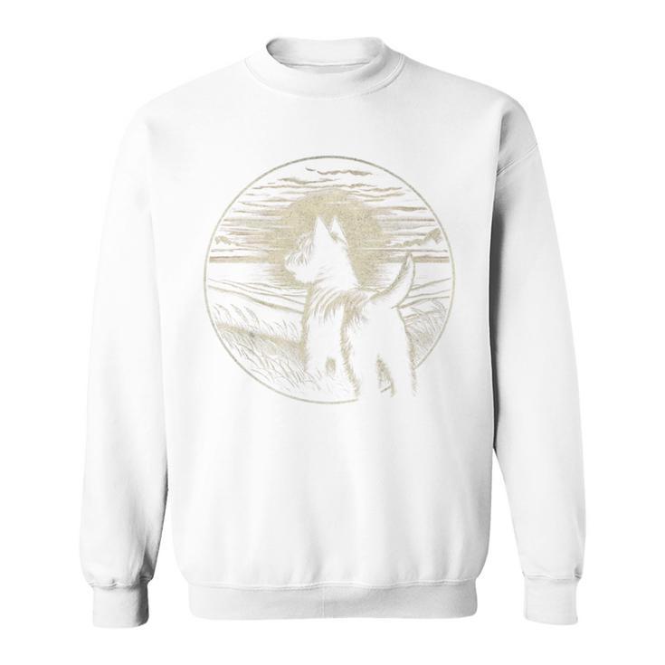 Vintager Cairn-Terrier-Hund Sweatshirt