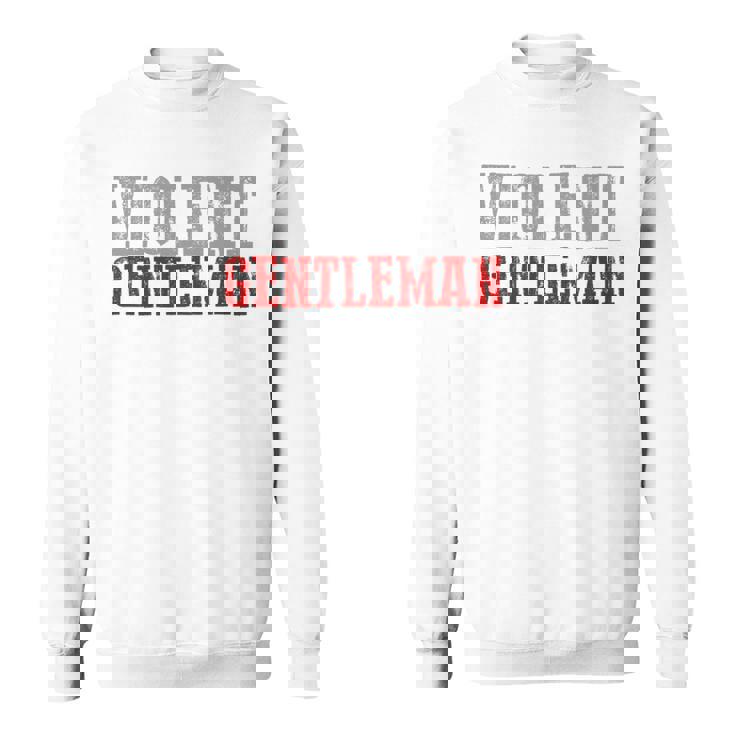 Violent Gentleman Audaz Confiado Masculino Para Hombre Manga Larga Camisa de entrenamiento