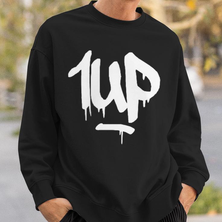 1Up Logo Graffiti Dripping Marker Sweatshirt Geschenke für Ihn