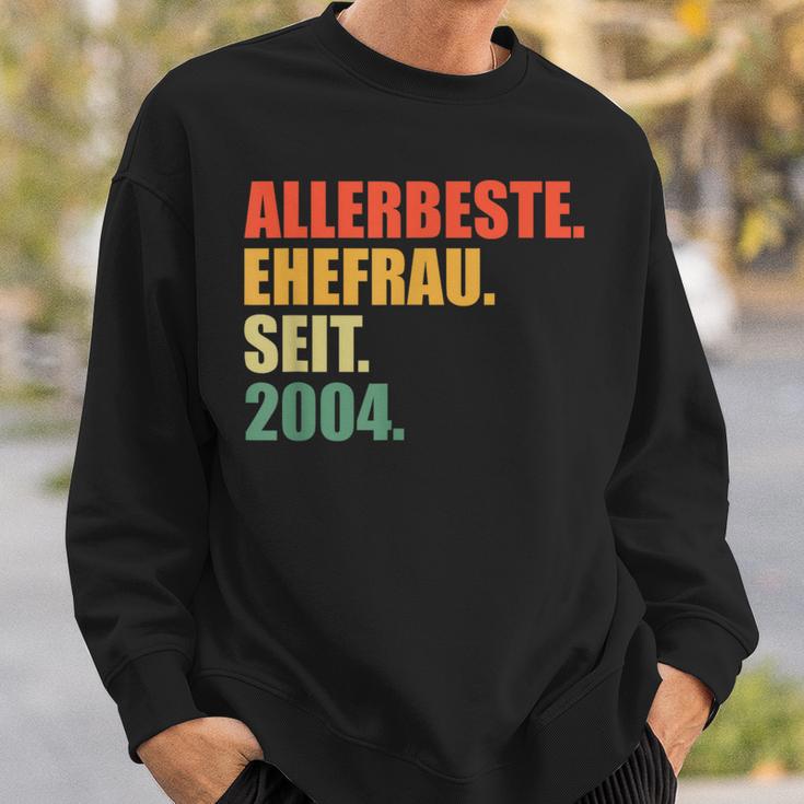 20 Jahreerheiratet Beste Ehefrau Seit 2004 20Hochzeitstag Sweatshirt Geschenke für Ihn