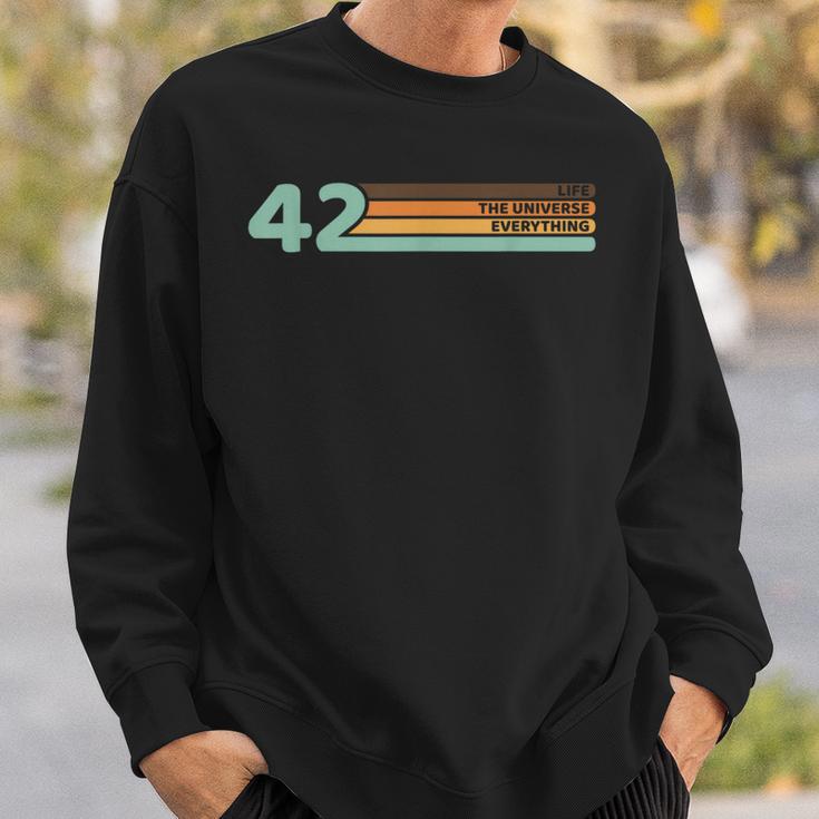 42 Die Antwort Auf Das Leben Des Universe Und Alles Sweatshirt Geschenke für Ihn