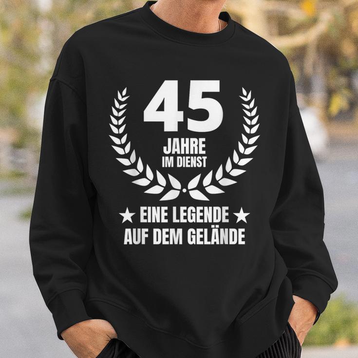 45 Jahre Service Jubiläum 40 Jahre Im Dienst Work Sweatshirt Geschenke für Ihn