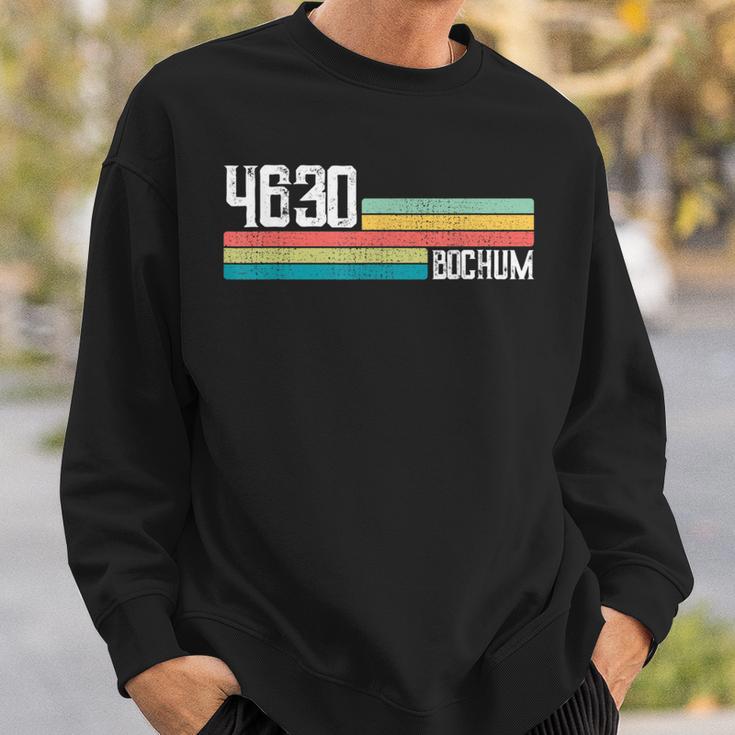 4630 Bochum Retro Old Postcodeintage Sign Sweatshirt Geschenke für Ihn