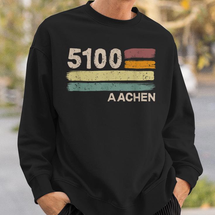 5100 Aachen Retro Postcodes Old Postcodeintage Sweatshirt Geschenke für Ihn