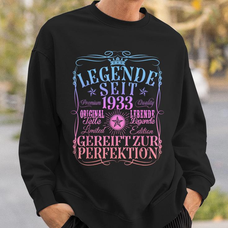 91 Geburtstag Mann Frau 91 Jahre 1933 Deko Lustig Geschenk Sweatshirt Geschenke für Ihn