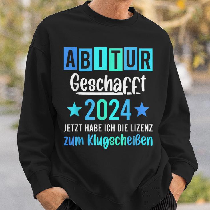 Abitur 2024 Geschafft Lizenz Zum Klugscheißen Sweatshirt Geschenke für Ihn