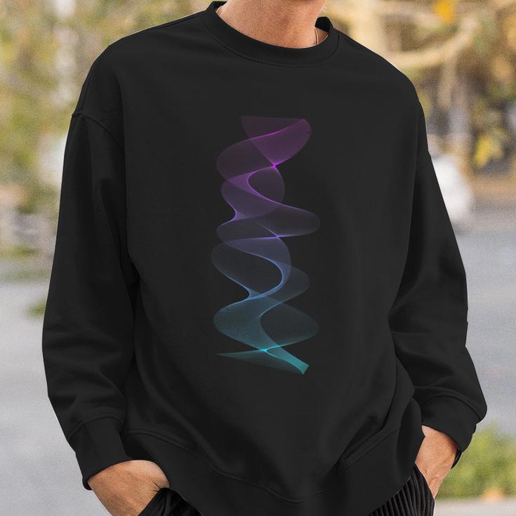 Abstraktektor Rauch Geometrie Muster Fraktal Sweatshirt Geschenke für Ihn