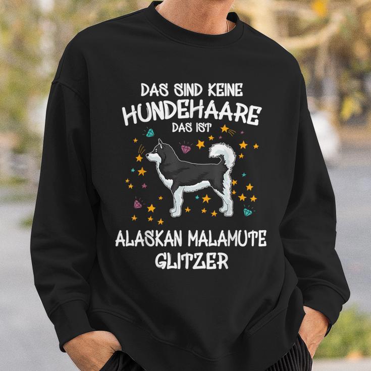 Alaskan Malamute Glitter Dog Holder Idea Dog Sweatshirt Geschenke für Ihn