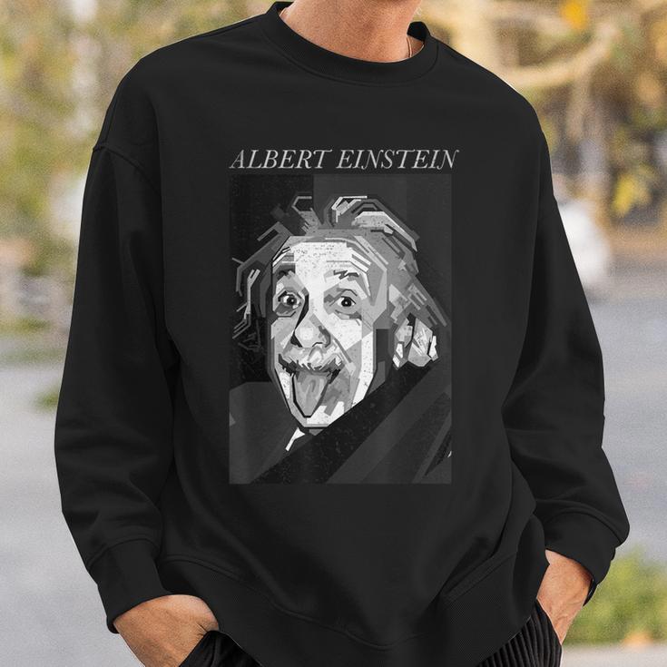 Albert Einstein Logic Quote Front Back Sweatshirt Geschenke für Ihn