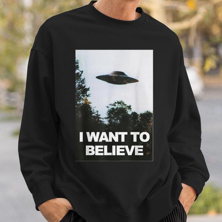 Alien Ufo Hunter I Want To Believe Sweatshirt Geschenke für Ihn