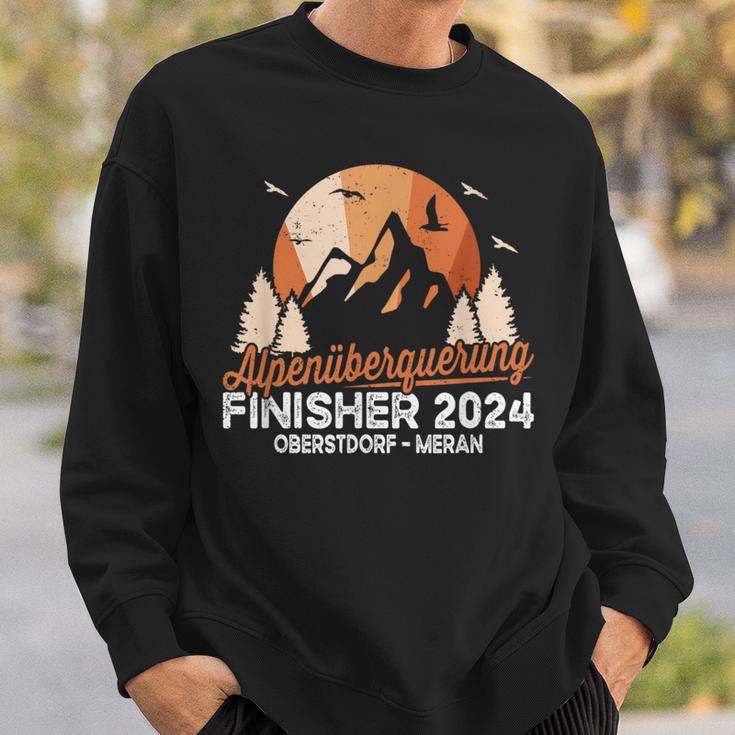 Alpenüberquerung 2024 Oberstdorf Merano Long Distance Hiking E5 Sweatshirt Geschenke für Ihn