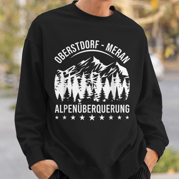 Alpenüberquerung Oberstdorf Merano E5 Alpine Crossing Sweatshirt Geschenke für Ihn