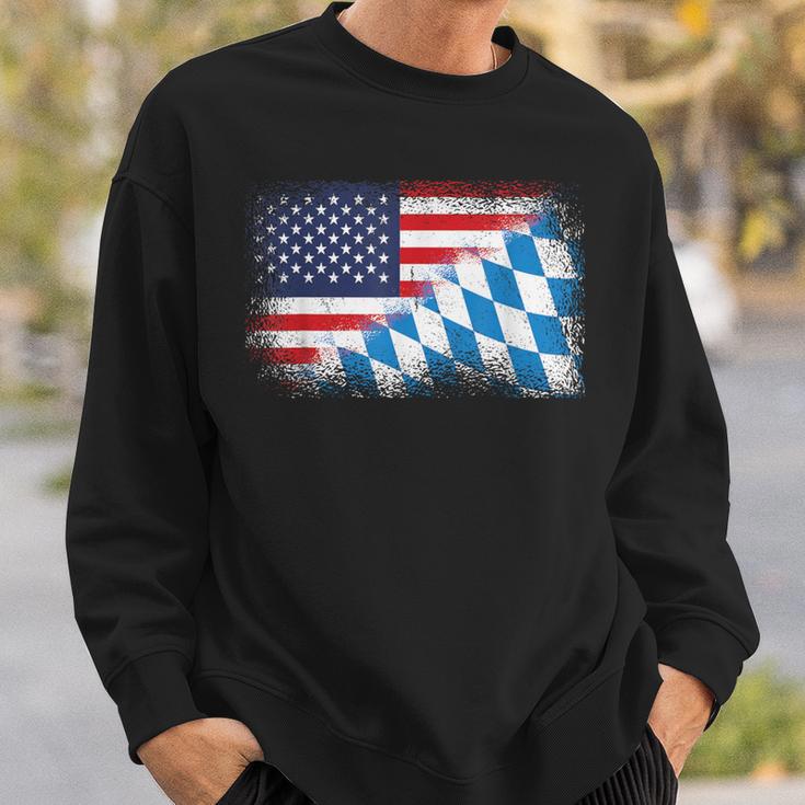 American Bavarian Flag Usa Bavaria Flag Sweatshirt Geschenke für Ihn