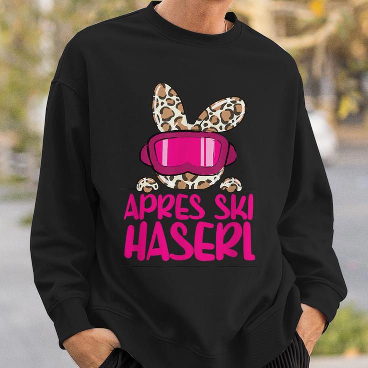 Après Ski Haserl Skier Apres Ski Party Leo Print Sweatshirt Geschenke für Ihn