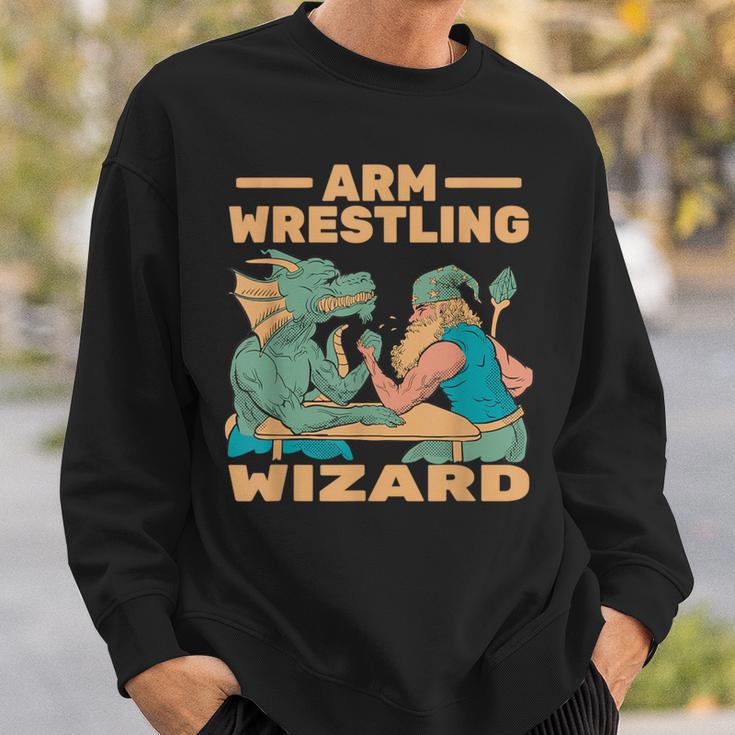 Armwrestling Arm Wrestling Wizard Arm Wrestler Sweatshirt Geschenke für Ihn