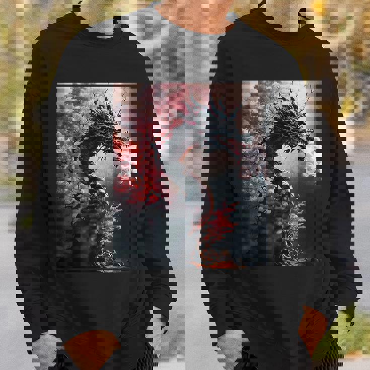 Art Sur Le Thème Du Dragon Japonais Mignon Sweater e Cadeaux pour lui