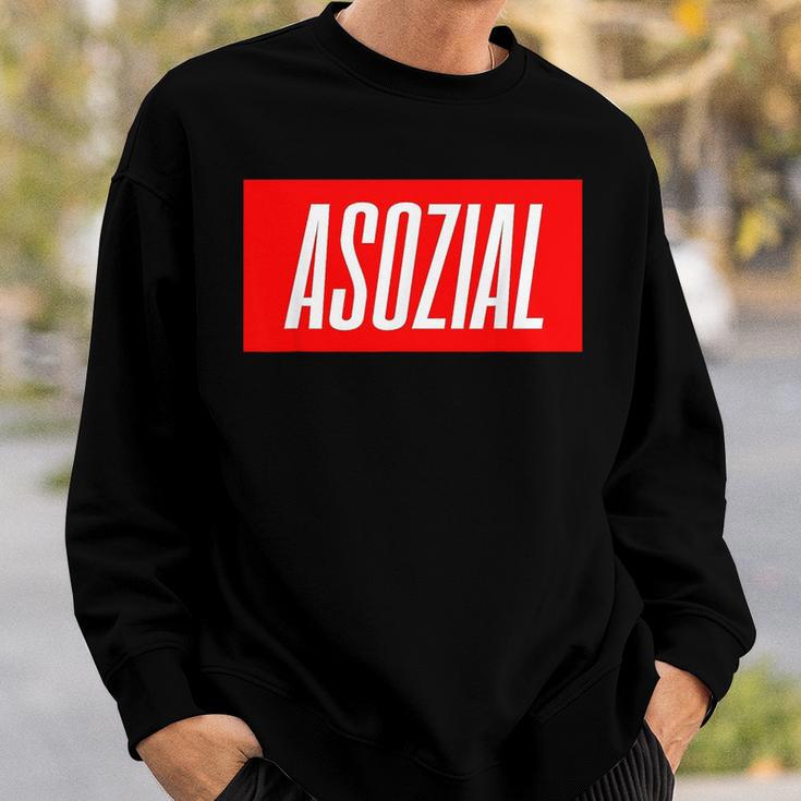 Asozial Sweatshirt Geschenke für Ihn