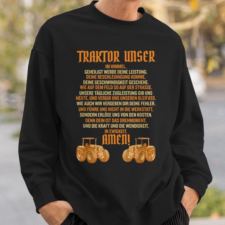 Bauer Traktor Unser Landwirt Landwirte Sweatshirt Geschenke für Ihn