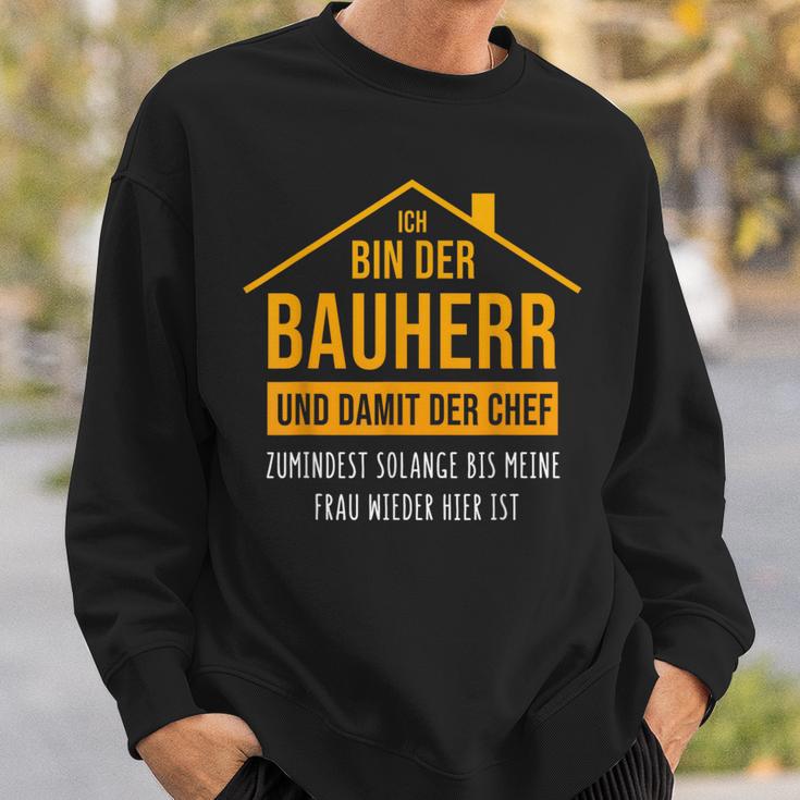 Bauherren Hausbau Ehemann Neubau Bauherr 2023 Sweatshirt Geschenke für Ihn