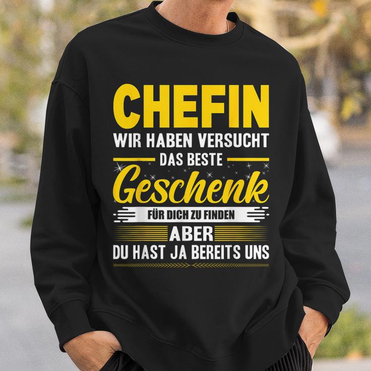 Beste Chefin Der Welt Arbeit Saying Du Hast Ja Bereits Uns S Sweatshirt Geschenke für Ihn