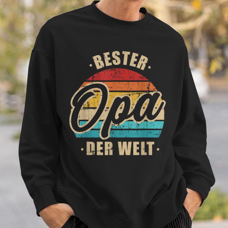 Bester Opa Der Weltintage Retro Sweatshirt Geschenke für Ihn