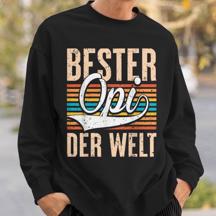 Bester Opi Der Weltintage Saying Grandfather Sweatshirt Geschenke für Ihn