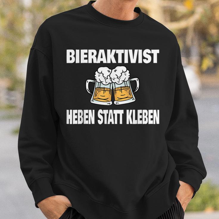 Bieraktivisten Heben Statt Kleben Witziges Party Sweatshirt Geschenke für Ihn