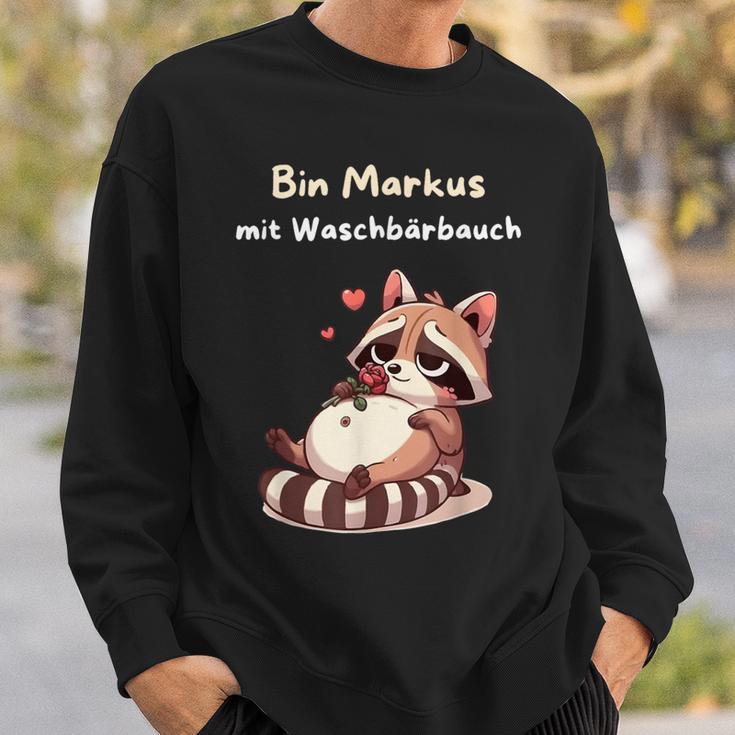 Bin Markus With Wash-Bärbauch Sweatshirt Geschenke für Ihn