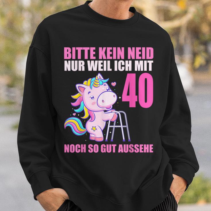 Bitte Kein Eneid Gut Aussehe 40 Jahre Unicorn 40Th Birthday Sweatshirt Geschenke für Ihn