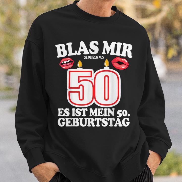 Blas Mir Die Kerzen Aus 50Th Birthday Man Sweatshirt Geschenke für Ihn