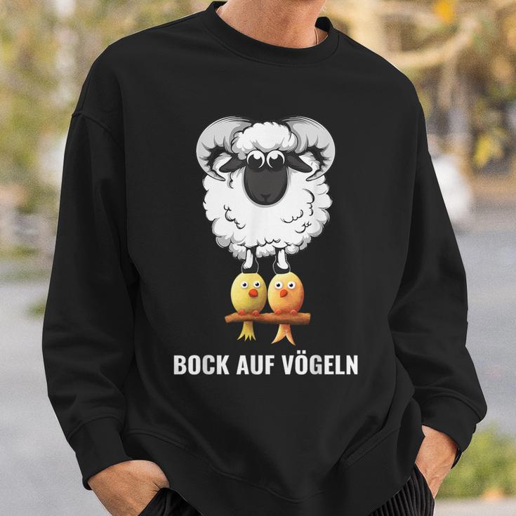 Bock Aufogelgeln Berideutig Sheep Bird Sheep Sweatshirt Geschenke für Ihn